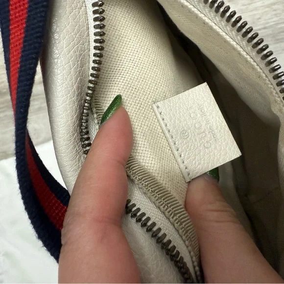 Gucci White Leather Belt Bag - Picture 10 of 14